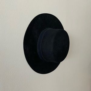 Flat Brim Fedora Hat